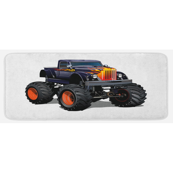 East Urban Home Truck Kitchen Mat Wayfair